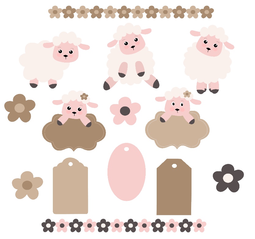 Spring Lambs Clipart